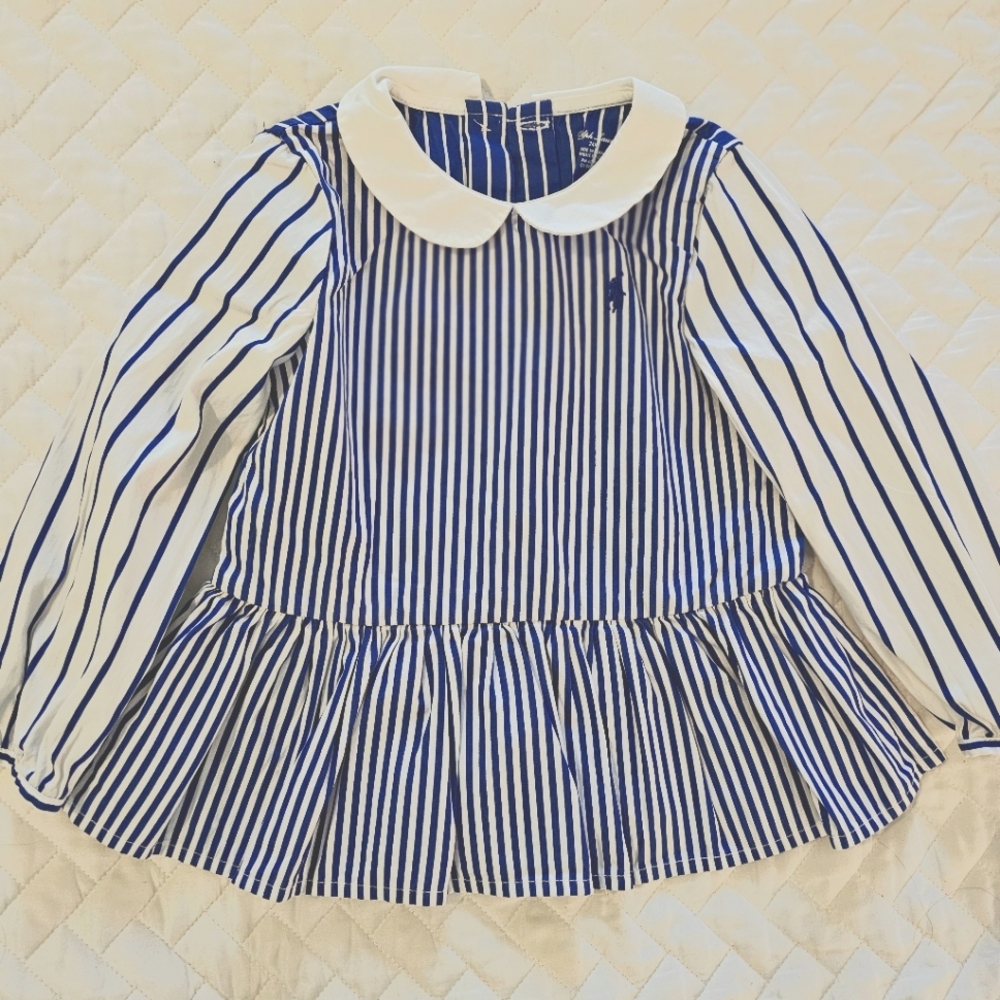 Ralph Lauren Blue Striped Tunic